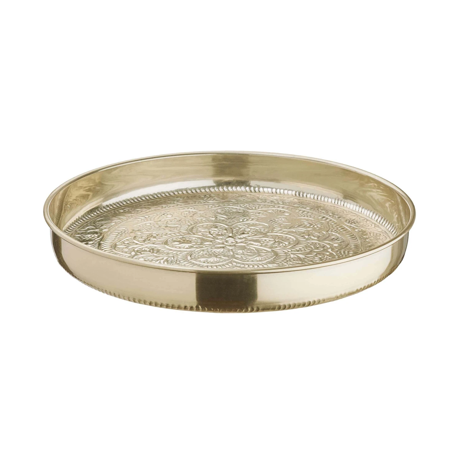 Deko Tablett Ø46cm ORIENTAL LOUNGE In Gold 3 Deko Tablett Ø46cm ORIENTAL LOUNGE In Gold