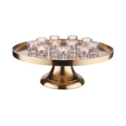 Deko-Teller Mit Fuß Ø50cm BANQUET In Gold 11 Deko-Teller Mit Fuß Ø50cm BANQUET In Gold -Einrichtungsgeschäft butlers deko teller mit fuss o50cm banquet in gold 4