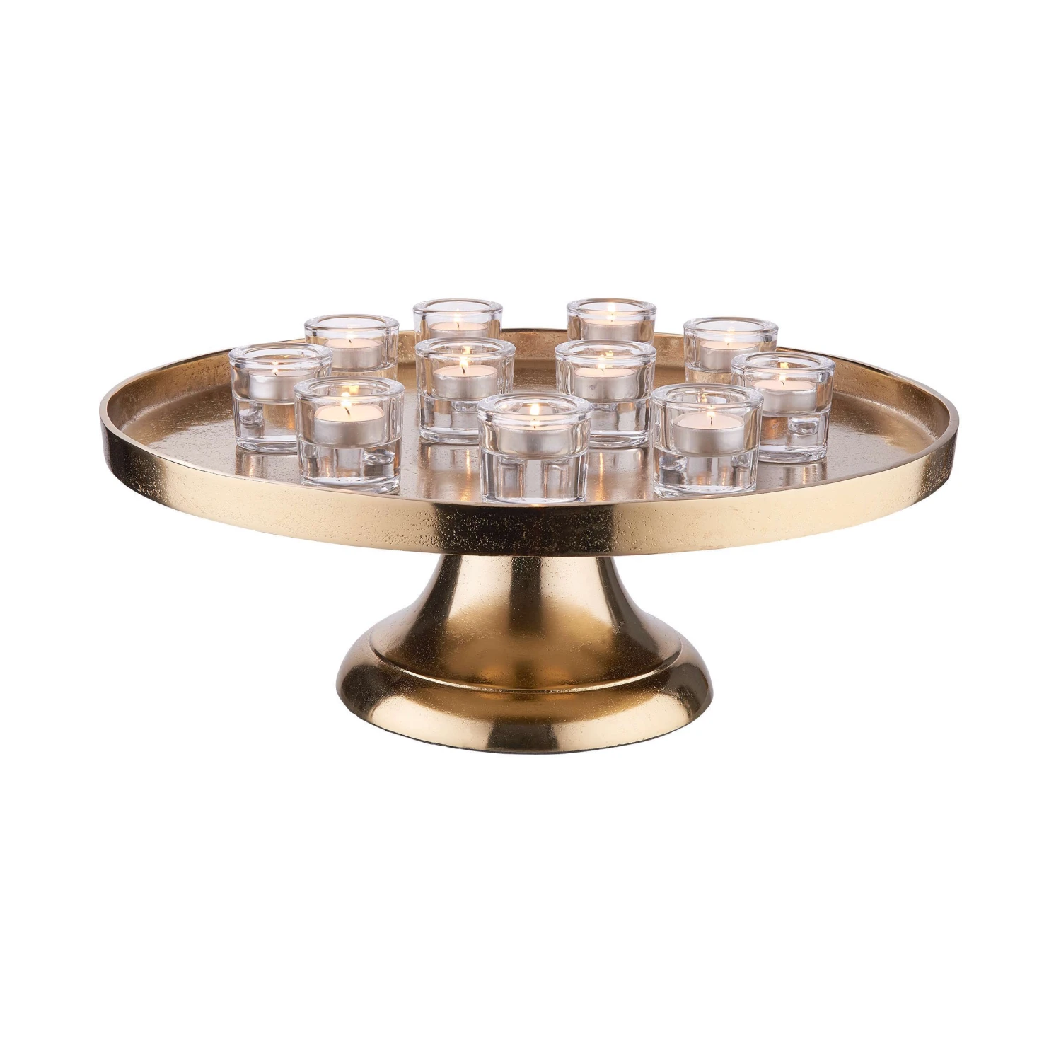 Deko-Teller Mit Fuß Ø50cm BANQUET In Gold 6 Deko-Teller Mit Fuß Ø50cm BANQUET In Gold – Bild 5