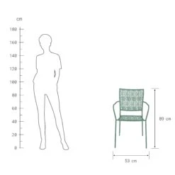 Gartenstuhl Stapelbar NANCY In Salbei 11 Gartenstuhl Stapelbar NANCY In Salbei -Einrichtungsgeschäft butlers gartenstuhl stapelbar nancy in salbei 2