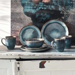 Einrichtungsgeschäft 12 Einrichtungsgeschäft -Einrichtungsgeschäft butlers geschirr set 16 tlg hilda in dunkelblau 1