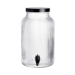 Getränkespender Mit Ständer 2 Tlg. FOUNTAIN In Transparent-Schwarz -Einrichtungsgeschäft butlers getrankespender mit stander 2 tlg fountain in transparent schwarz 5