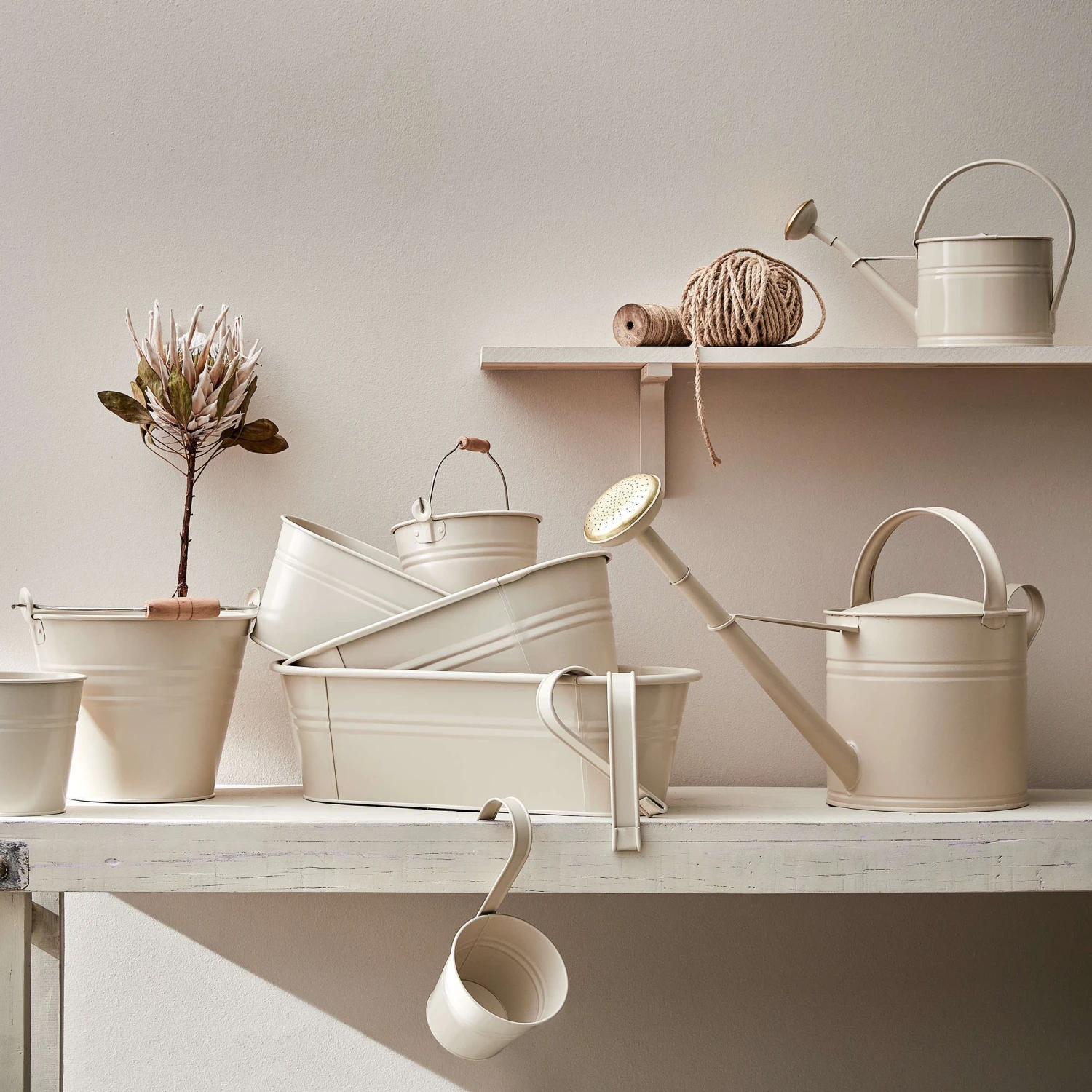 Gießkanne 8l ZINC In Beige 4 Gießkanne 8l ZINC In Beige – Bild 2