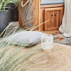 Hanf-Teppich Ø110cm ALL NATURE In Natur 16 Hanf-Teppich Ø110cm ALL NATURE In Natur -Einrichtungsgeschäft butlers hanf teppich o110cm all nature in natur 5