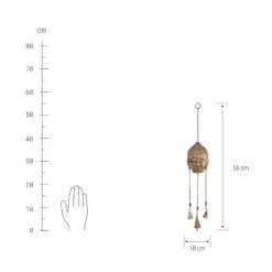 Hängedekoration "Buddha" L 55 X B 10cm BALI In Gold 8 Hängedekoration "Buddha" L 55 X B 10cm BALI In Gold -Einrichtungsgeschäft butlers hangedekoration buddha l 55 x b 10cm bali in gold 2