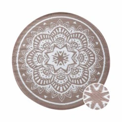 In- & Outdoor-Teppich Flora Ø118cm COLOUR CLASH In Natur-Weiß 11 In- & Outdoor-Teppich Flora Ø118cm COLOUR CLASH In Natur-Weiß -Einrichtungsgeschäft butlers in and outdoor teppich flora o118cm colour clash in natur weiss 2