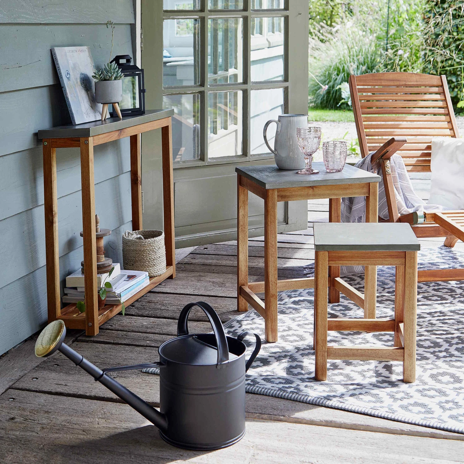 Konsole Mit Zementplatte CONCRETE In Natur-Grau 4 Konsole Mit Zementplatte CONCRETE In Natur-Grau – Bild 2