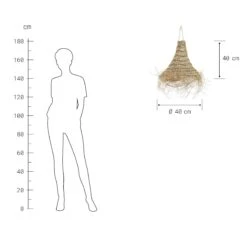 Lampenschirm Höhe 40cm BOMAS In Natur 14 Lampenschirm Höhe 40cm BOMAS In Natur -Einrichtungsgeschäft butlers lampenschirm hohe 40cm bomas in natur 2