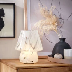 LED Leuchte Höhe 21cm MISS MARBLE In Hellblau -Einrichtungsgeschäft butlers led leuchte hohe 21cm miss marble in hellblau 2