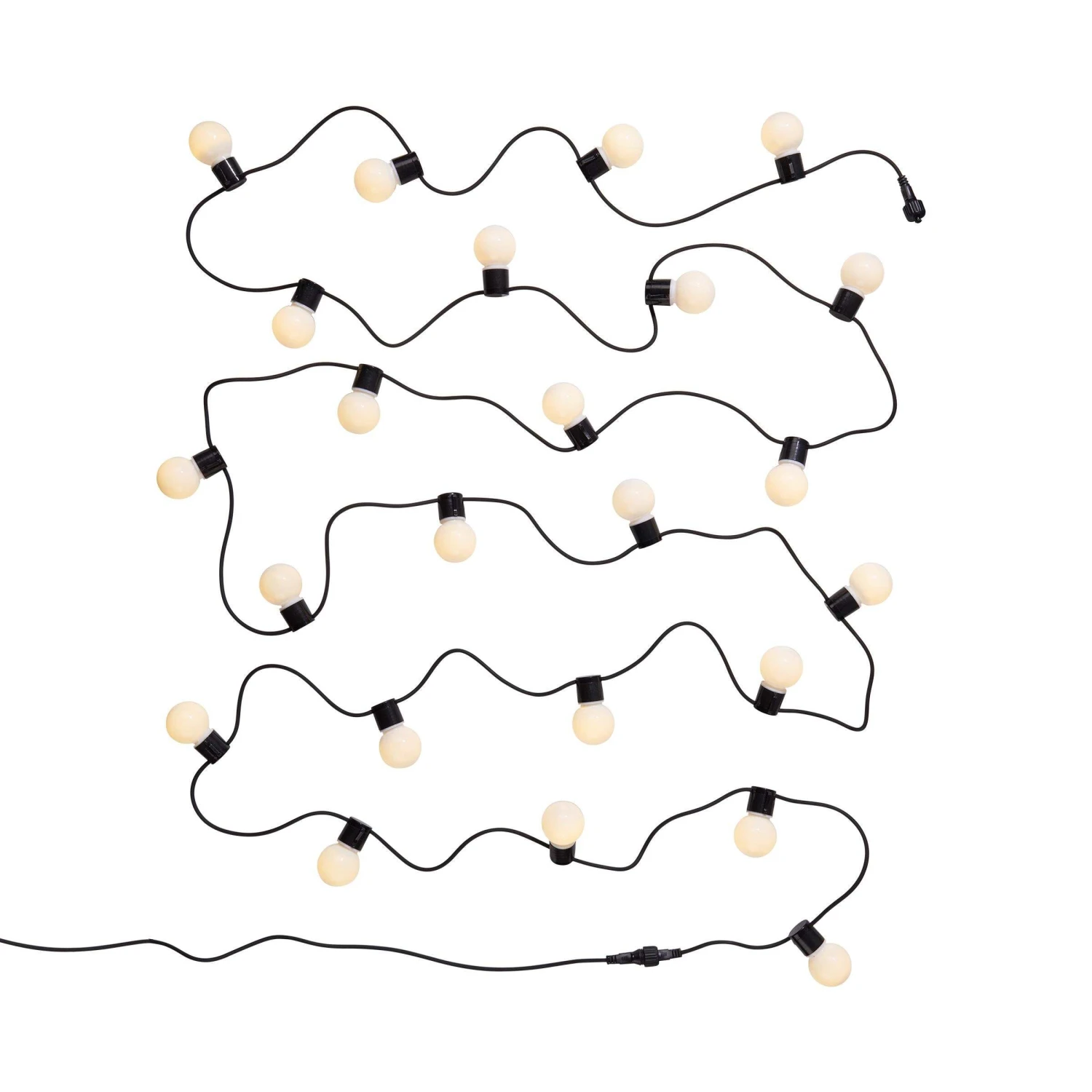 Lichterkette 24 Lichter Outdoor Länge 11m SUNSET In Schwarz-Weiß 5 Lichterkette 24 Lichter Outdoor Länge 11m SUNSET In Schwarz-Weiß – Bild 3
