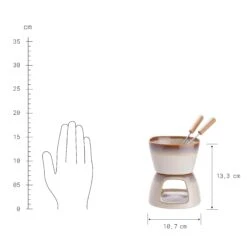 Mini-Fondue Mit 2 Gabeln AU CHOCOLAT In Beige 11 Mini-Fondue Mit 2 Gabeln AU CHOCOLAT In Beige -Einrichtungsgeschäft butlers mini fondue mit 2 gabeln au chocolat in beige 2