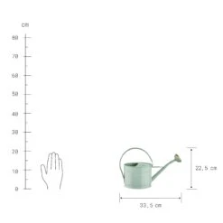 Mini-Gießkanne 1,5l ZINC In Pastellgrün -Einrichtungsgeschäft butlers mini giesskanne 1 5l zinc in pastellgrun 2