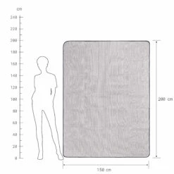 Picknickdecke L 150 X B 200cm WANDERLUST In Taupe-Weiß 10 Picknickdecke L 150 X B 200cm WANDERLUST In Taupe-Weiß -Einrichtungsgeschäft butlers picknickdecke l 150 x b 200cm wanderlust in taupe weiss 3