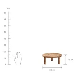 Podest Ø34cm MESA In Braun 10 Podest Ø34cm MESA In Braun -Einrichtungsgeschäft butlers podest o34cm mesa in braun 2