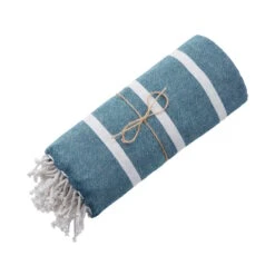 Strandtuch L 200 X B 180cm SURFSIDE In Blau 13 Strandtuch L 200 X B 180cm SURFSIDE In Blau -Einrichtungsgeschäft butlers strandtuch l 200 x b 180cm surfside in blau 5