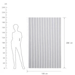 Strandtuch L 200 X B 180cm SURFSIDE In Hellgrau -Einrichtungsgeschäft butlers strandtuch l 200 x b 180cm surfside in hellgrau 2