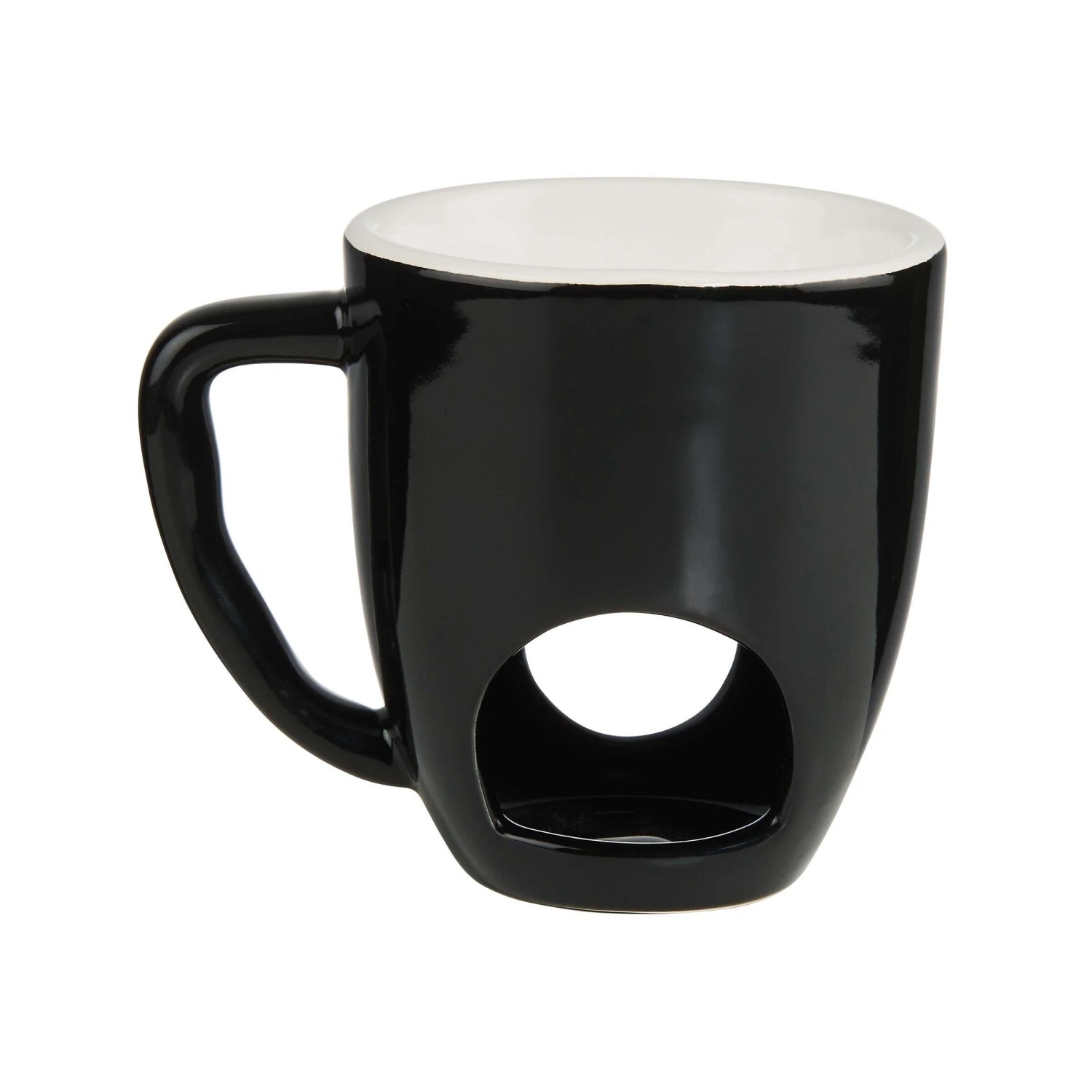 Tasse Mit 2 Gabeln CHOCOLATE FONDUE In Schwarz 7 Tasse Mit 2 Gabeln CHOCOLATE FONDUE In Schwarz – Bild 5