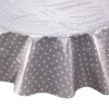 Wachstischdecke Punkte Ø 140 Cm WATERPROOF In Grau 1 Wachstischdecke Punkte Ø 140 Cm WATERPROOF In Grau -Einrichtungsgeschäft butlers wachstischdecke punkte o 140 cm waterproof in grau