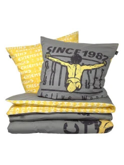 Chiemsee Renforcé-Bettwäsche-Set "Acapulco" In Grau/ Gelb 12 Chiemsee Renforcé-Bettwäsche-Set "Acapulco" In Grau/ Gelb -Einrichtungsgeschäft chiemsee renforce bettwasche set acapulco in grau gelb 4