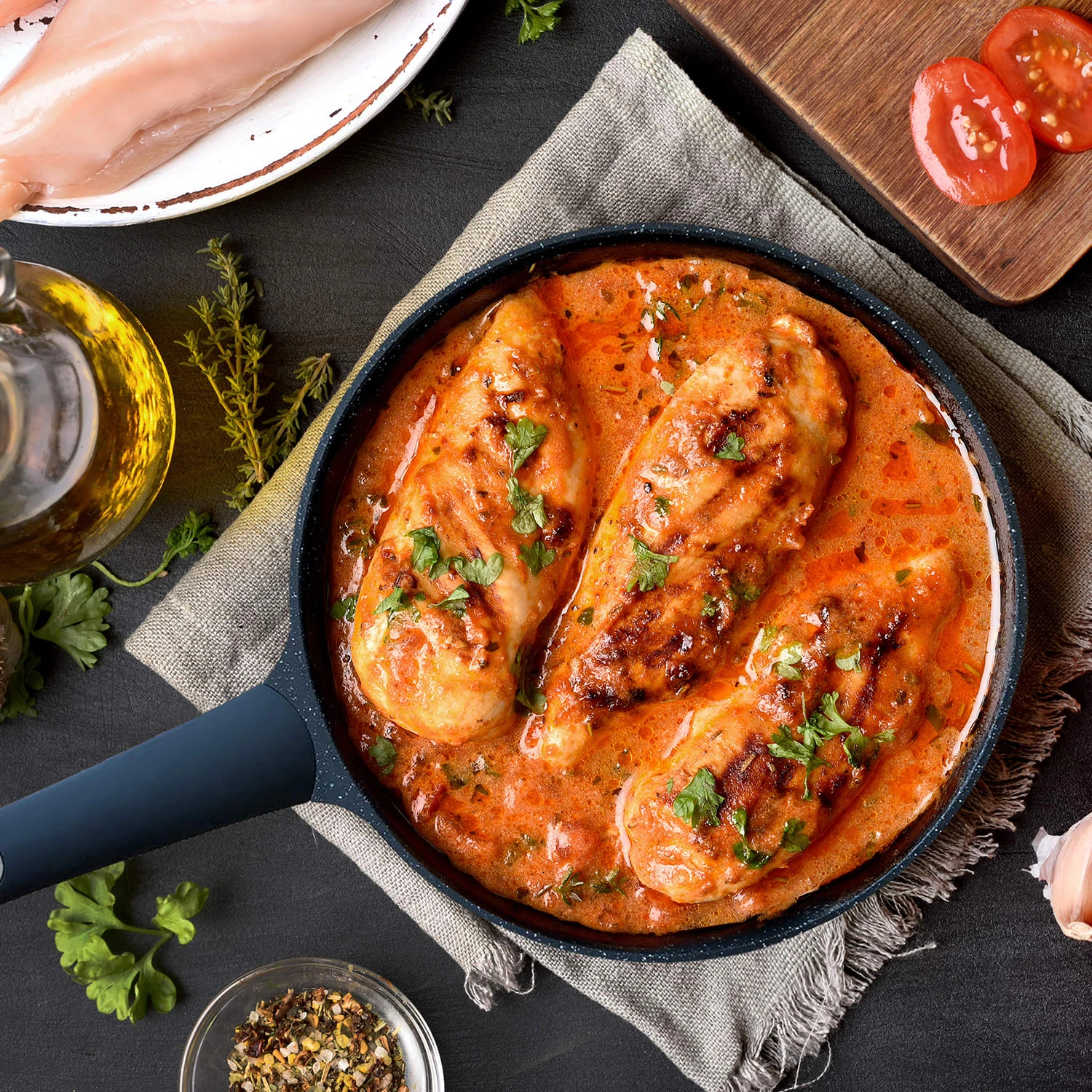 Antihaft-Aluminiumguss-Pfanne Die Mittlere Ø 28 Cm 5 Antihaft-Aluminiumguss-Pfanne Die Mittlere Ø 28 Cm – Bild 3